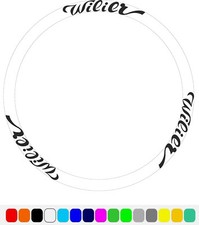 Kit 8 adesivi in vinile per cerchi ruote bici MTB Wilier