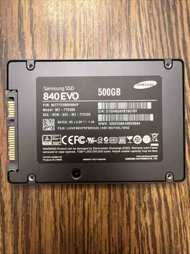 Samsung 840 evo - 500, 2,5
