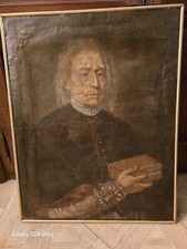Quadro antico 1600 olio su tela Ritratto di Nobile