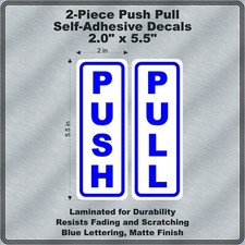 PUSH PULL 2 Pezzi Decalcomanie