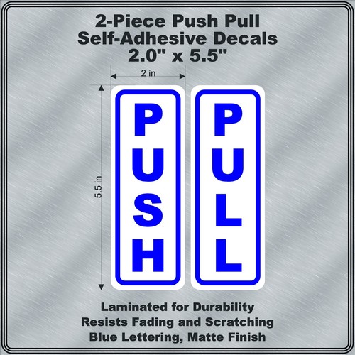Push pull pezzi decalcomanie - pull,
