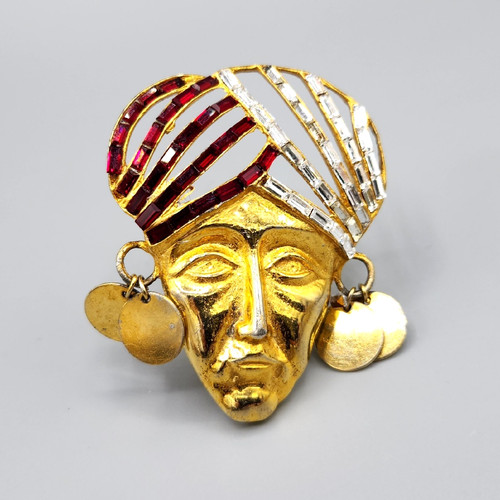 Spilla maschera indiana reja - spilla,