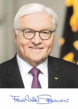 Frank-Walter Steinmeier autografo cartolina autografata originale presidente federale rara