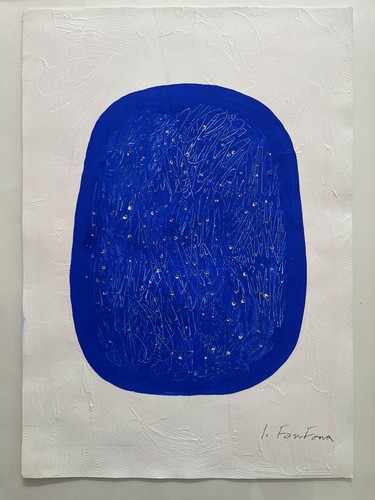 Lucio fontana quadro originale - lucio,