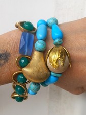 Bracciali In Turchese pasta di