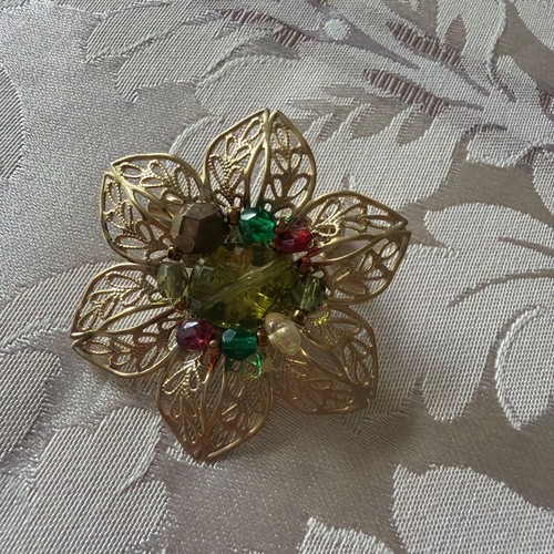 Spilla vintage con fiore - , in