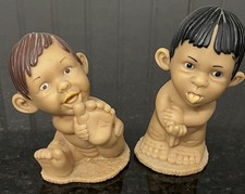 Bambole di gomma Joimy. Ragazzo/ragazza nudo. Ragazzo cattivo. VINTAGE. 4 1/2”& 6”.Unico. raro