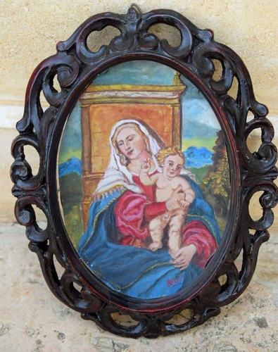 Miniatura ovale madonna - miniatura,