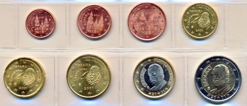 Spagna 2001 set euro - , 1