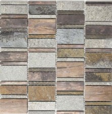 Mosaico Piastrella Rame Grigio