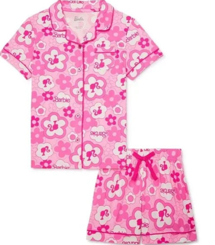 Barbie pigiama rosa floreale - pigiama,