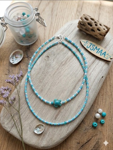 Set collane perline fatte - collane,