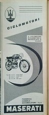 CICLOMOTORI MASERATI MOTO - VECCHIA PUBBLICITA' ADVERT -TT1