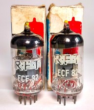 2x ECF82 6U8 RTF Tubes Valvole
