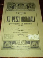 XXII Pezzi originali per organo od armonio, F. Vittadini. Spartito