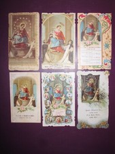 6 IMMAGINETTE SANTINI N.S. SS. VERGINE IMMACOLATA DEL ROSARIO DI POMPEI-ORAZIONI