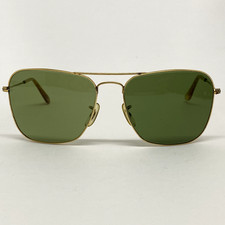 SUNGLASSES VINTAGE BL RAYBAN USA CARAVAN ANNI 70-80 AVIATOR G-15 CON CUSTODIA