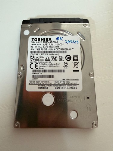 Toshiba mq04abf100 1tb 5 - 1tb, 2.5