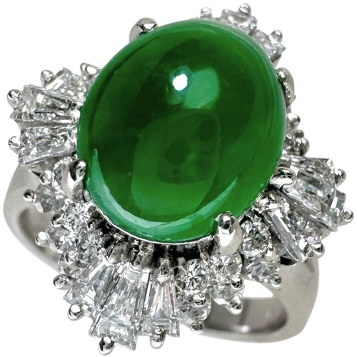 Anello giada diamante - 6,2,