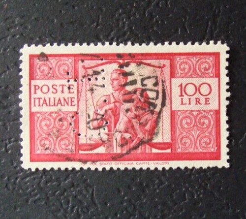 Perfin perforato 1946 - perfin-perforato,