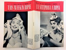 Rivista LA SETTIMANA A ROMA/THIS WEEK IN ROME Cultura Turismo Spettacoli 1955/2 