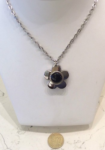 Collana acciaio con ciondolo