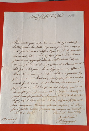 Lettera prefilatelica 1827 - prefilatelica,