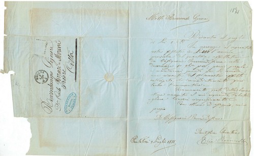 Lettera prefilatelica modena - lettera,