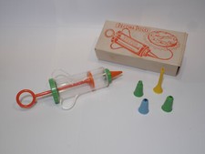 VICTOR SIRINGA DECORA DOLCI CON SCATOLA ORIGINALE E BOCCHETTE, ANNI '70