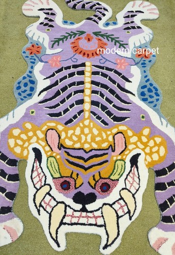 Tappeto tigre tibetano viola