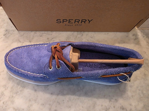 Sperry eye suede - 2-eye, bleu