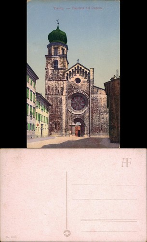 Cartolina trento - trento, parte
