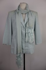 LUISA SPAGNOLI BLAZER GIACCA DONNA TG 46 JACKET WOMAN ITALY VINTAGE SETA FOULARD
