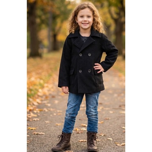 Cappotto doppiopetto misto