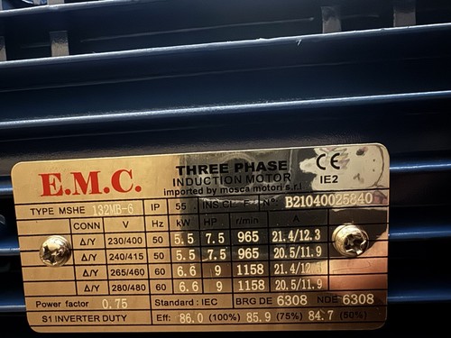 Motore elettrico trifase emc - motore,