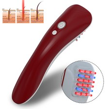 Pettine Terapia Luce Rossa e Blu per Ricrescita Capelli Pettine Laser Uomo Donna Anti Perdita