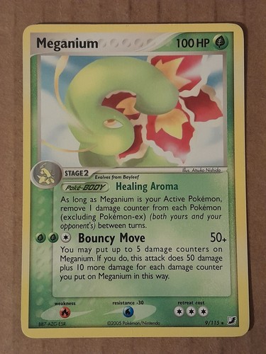 Pokemon meganium 115 ex - pokemon,