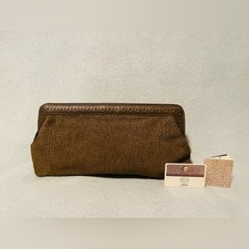 Borbonese Quail Suede Clutch