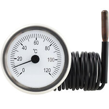 Puntatore Termometro con Sonda Caldaia Accumulo Forno Tondo Capillare 0 - 120°C