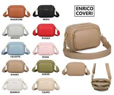 Borsa Donna Tracolla Enrico Coveri Pelle Tasche Casual Made in Italy Passeggio
