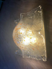 Grande (35,5x 35,5 cm) applique vintage con vetro Murano