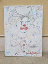 Quadro Clown 60x80 Carbantony Antonio Carboni "Il Ligabue del Garda"