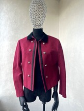 Giacca blazer donna lana rosso