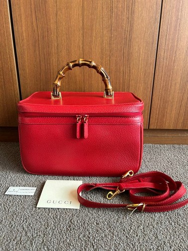 Gucci borsa vanity bambù - vanity,