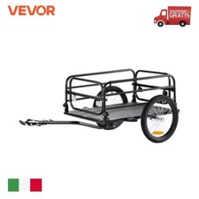 Carrello Rimorchio Bici Bicicletta capacità di carico 72Kg sgancio rapido