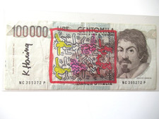 a4) K. HARING: BANCONOTA DA