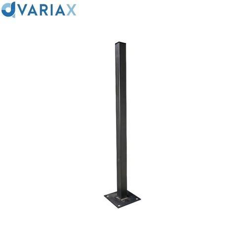 Palo quadro con piastra forata - con,