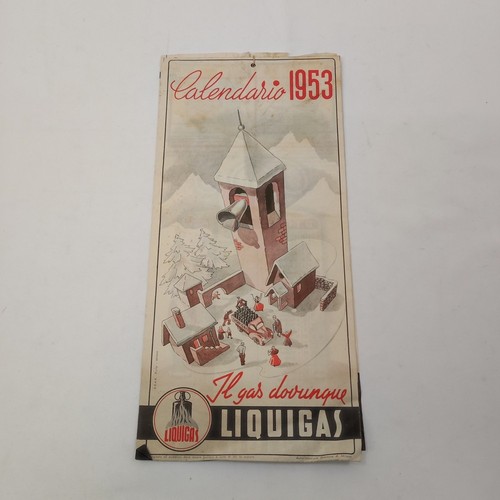 Calendario liquigas anno 1953 - calendario,