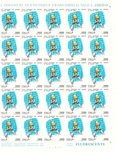Foglio completo valori - completo, 25