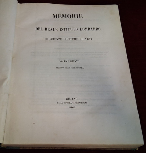 Memorie reale istituto - memorie,